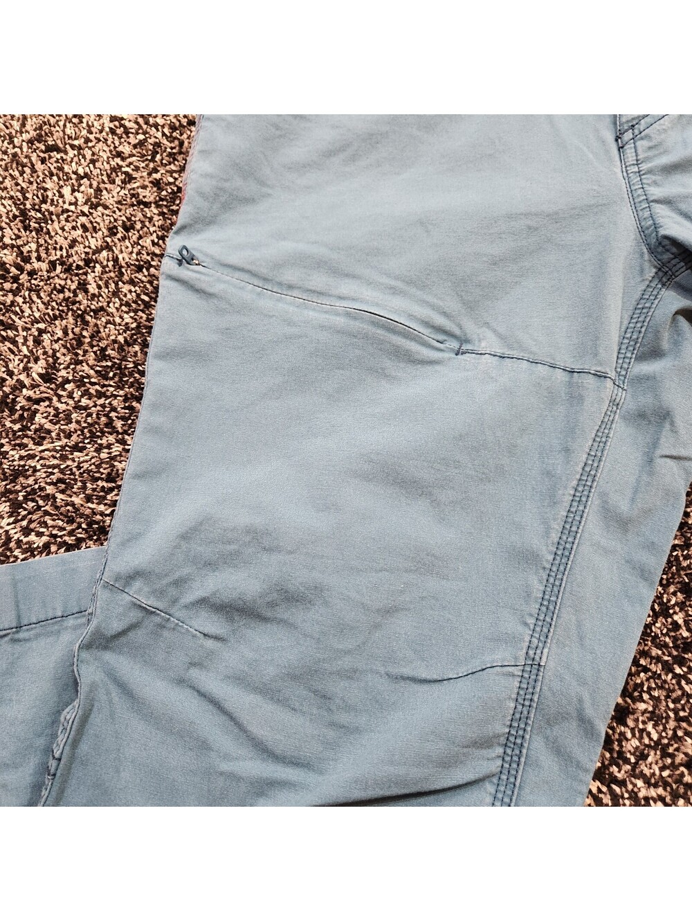 Outdoor Research Wadi Rum Climbing Pants Men 34x32 Teal Blue Plaid Pocket Lining - Picture 13 of 15
